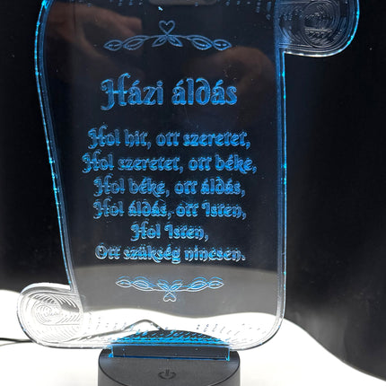 Műanyag talpú asztali dísz